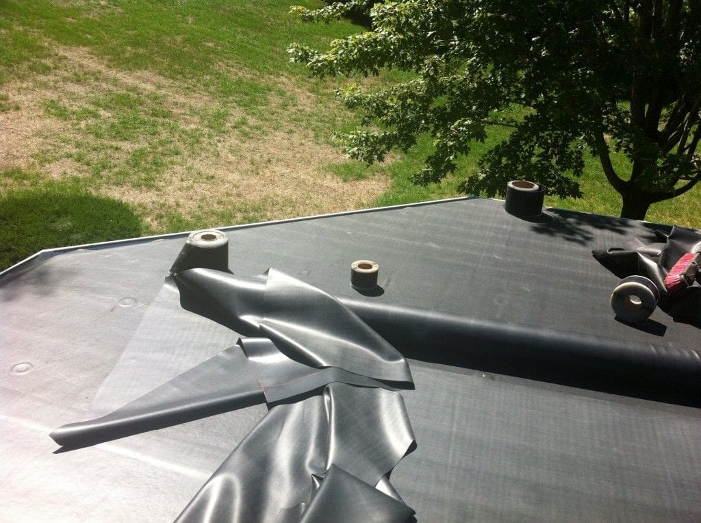 Taping off the edges