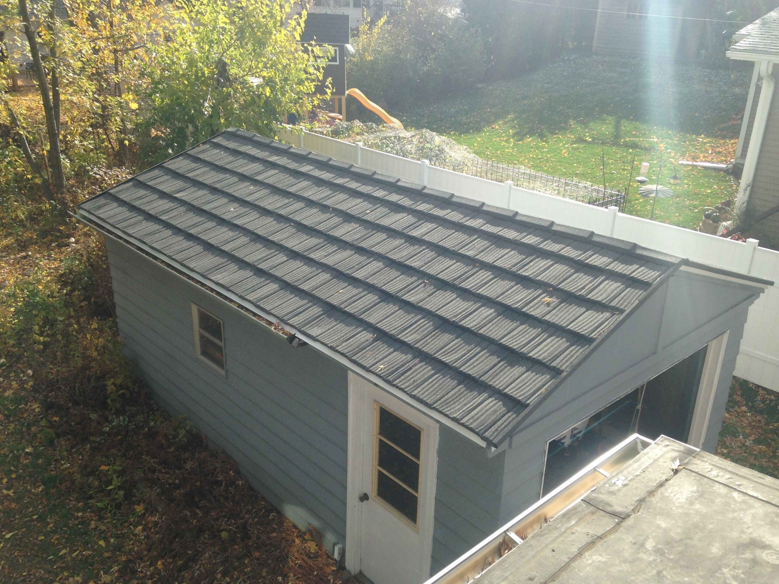 Metal Roof Garage Install